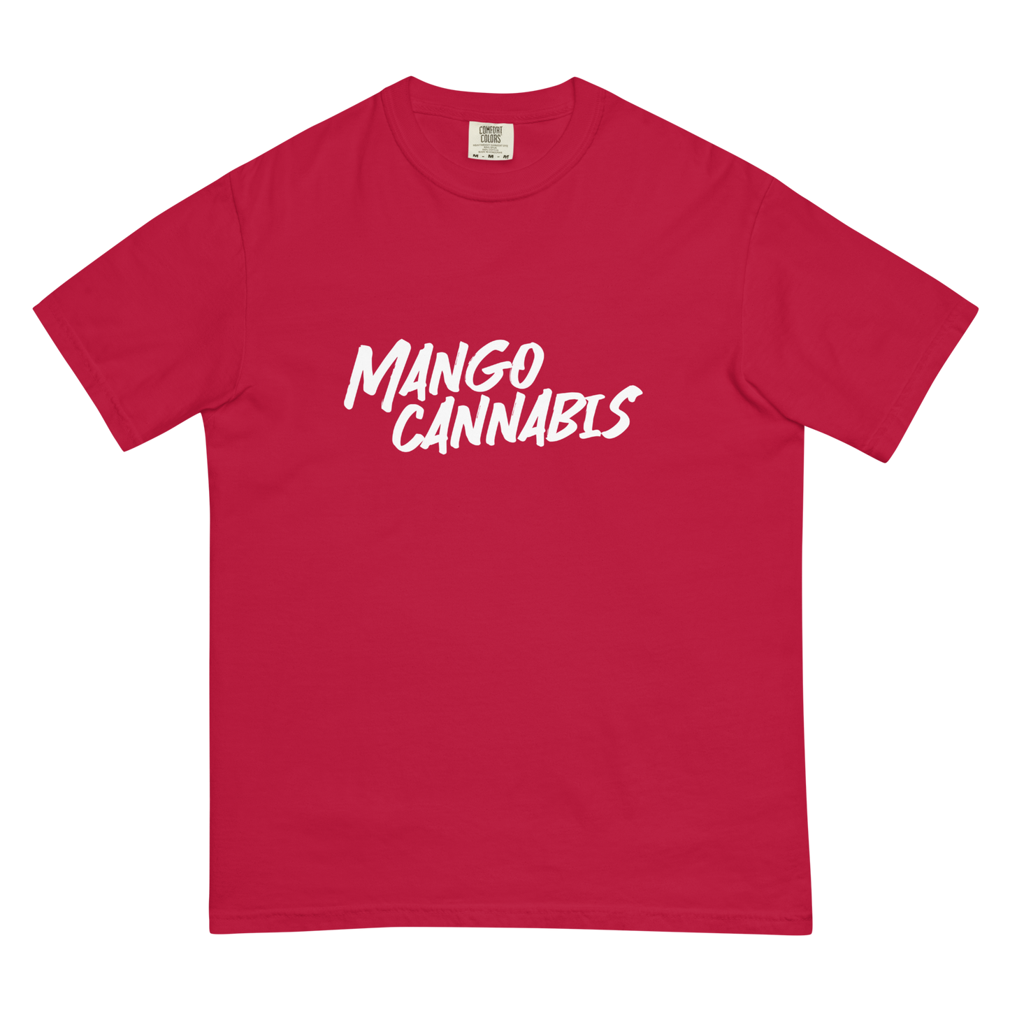 White Brush Mango Cannabis Tee