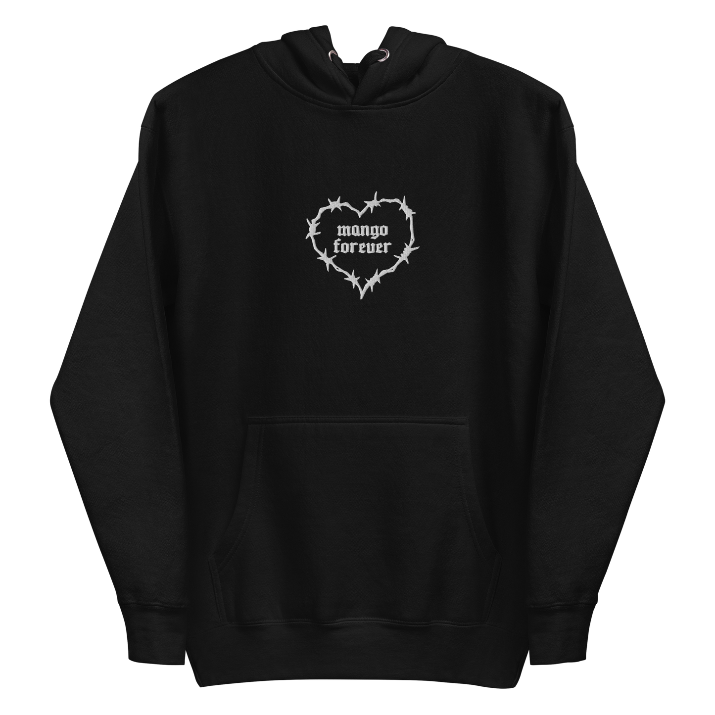 Gothic White Heart Hoodie