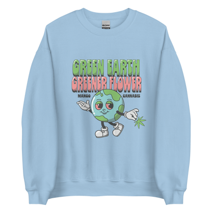 Green Earth Greener Flower Sweatshirt