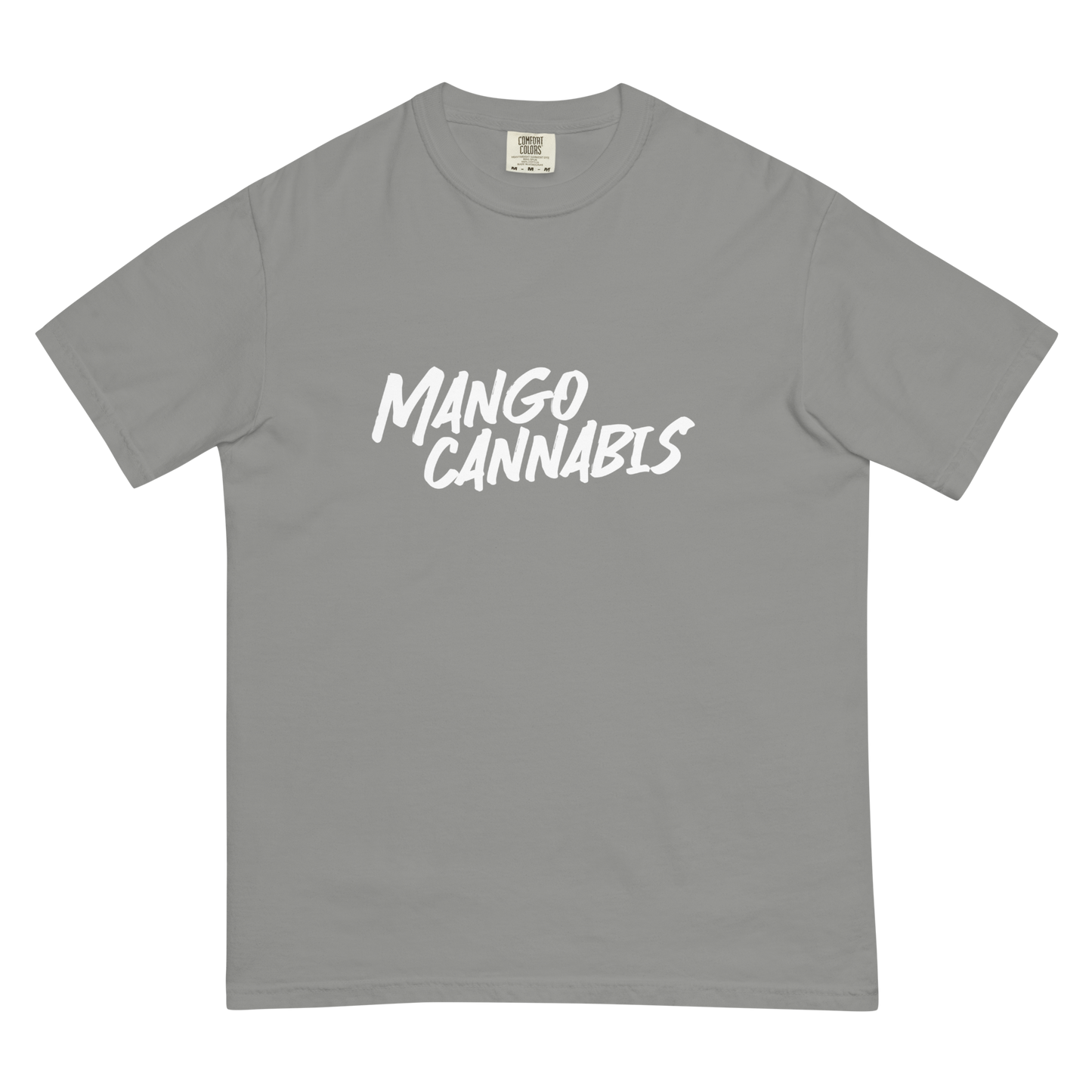 White Brush Mango Cannabis Tee