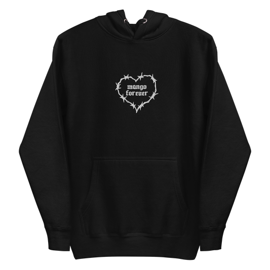 Gothic White Heart Hoodie